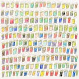 コップはカラフルなおちゃ